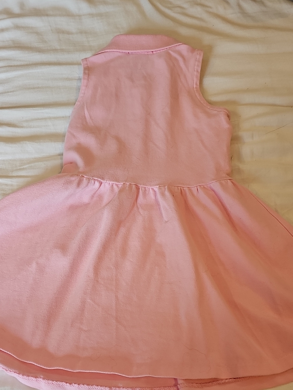 Ralph Lauren Polo Toddler Girl's Sleeveless Pink Polo Dress Size: 3/3T - Picture 5 of 11